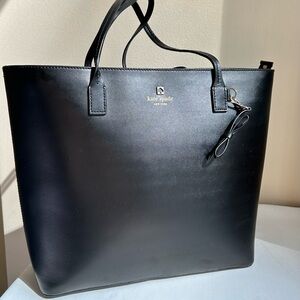 Kate Spade Sawyer Street Tori black genuine  leather large handbag tote purse